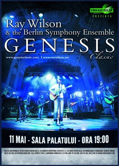 Ray Wilson (Genesis) concerteaza pentru prima data in Romania